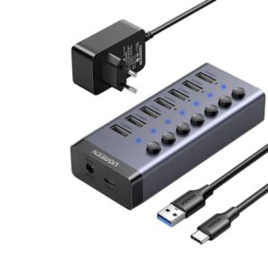 USB 3.0 Hub 7 Θέσεων UGREEN CM481 90307 | Περιφερειακά | elabstore.gr