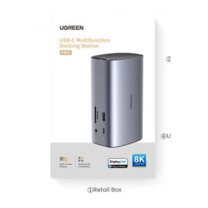 USB-C Docking Station 12 σε 1 UGREEN CM555 90325 | Περιφερειακά | elabstore.gr