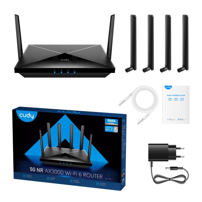 Router 5G Cudy P5 Wi-Fi6 AX3000 | eLabstore.gr Router 5G Cudy P5 Wi-Fi6 AX3000 | Routers | elabstore.gr