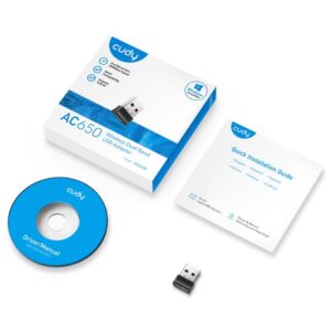 Ασύρματη Κάρτα Δικτύου USB Cudy WU650 AC650 Mini | Αντάπτορες | elabstore.gr