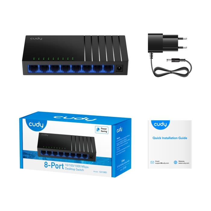 Switch 8 Θέσεων Cudy GS108D V4.0 Gigabit | eLabstore.gr Switch 8 Θέσεων Cudy GS108D V4.0 Gigabit | Switches | elabstore.gr