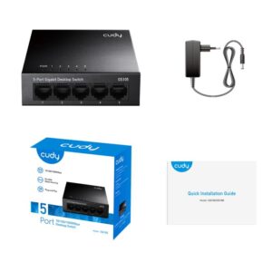 Switch 5 Θέσεων Cudy GS105 Gigabit Μεταλλικό | Switches | elabstore.gr