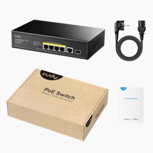 Switch 5 Θέσεων PoE Cudy GS1005PTS1 Gigabit | Επαγγελματικός Εξοπλισμός | elabstore.gr