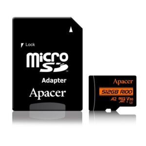 Κάρτα Μνήμης Micro SDXC Apacer A2 512GB UHS-I U3 V30 | Αποθήκευση | elabstore.gr