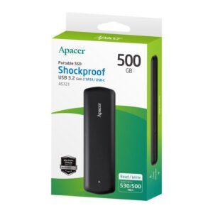 Εξωτερικός Δίσκος SSD Apacer AS721 500GB USB 3.2 Gen 2 | Αποθήκευση | elabstore.gr