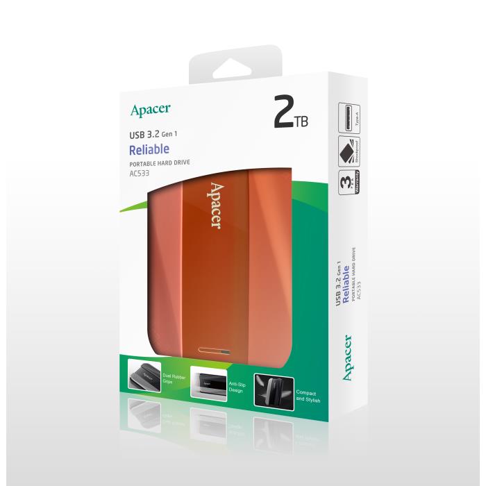 Εξωτερικός Σκληρός Δίσκος 2.5" Apacer AC533 2TB USB 3.2 Gen1 Κόκκινο | eLabstore.gr Εξωτερικός Σκληρός Δίσκος 2.5" Apacer AC533 2TB USB 3.2 Gen1 Κόκκινο | Αποθήκευση | elabstore.gr