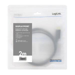 Καλώδιο DP σε DVI Logilink CV0133 5m | Εικόνας | elabstore.gr
