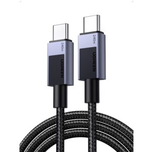 Καλώδιο Φόρτισης UGREEN L513 45068 USB-C σε USB-C PD 240W 2m Γκρί | Καλώδια | elabstore.gr