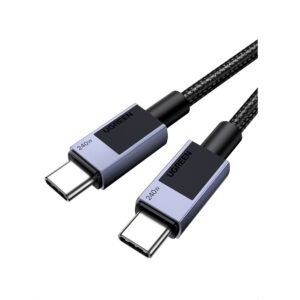 Καλώδιο Φόρτισης UGREEN L513 45068 USB-C σε USB-C PD 240W 2m Γκρί | Καλώδια | elabstore.gr