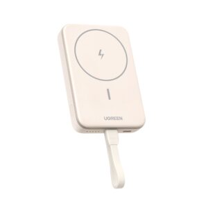 Power Bank 10000mAh PD 20W UGREEN PB760 35341, με Ασύρματη Φόρτιση Magnetic, 1 Θέσης Μπέζ | Φόρτιση | elabstore.gr