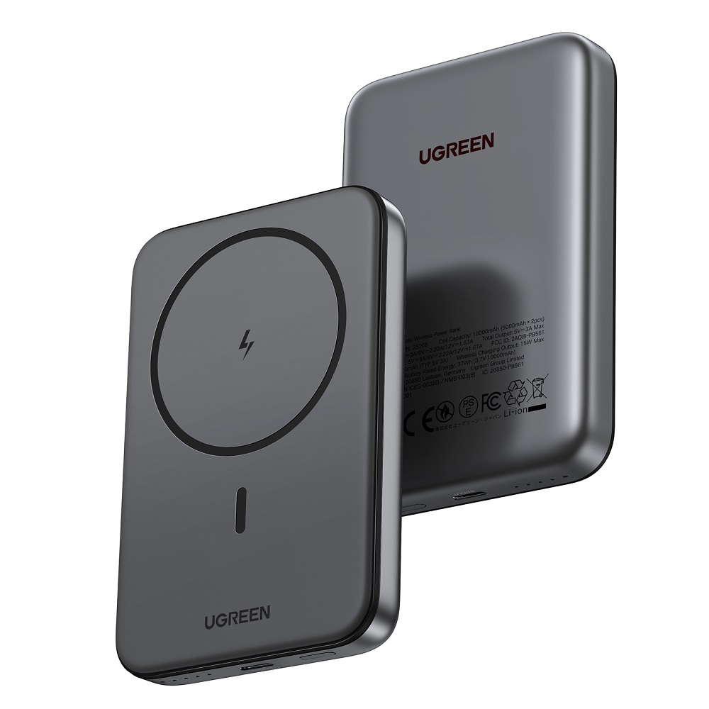 Power Bank 10000mAh PD 20W UGREEN PB561 25919, με Ασύρματη Φόρτιση Magnetic, 1 Θέσης Μαύρο | eLabstore.gr Power Bank 10000mAh PD 20W UGREEN PB561 25919, με Ασύρματη Φόρτιση Magnetic, 1 Θέσης Μαύρο | Φόρτιση | elabstore.gr