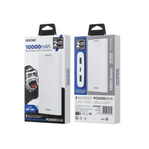 Power Bank 10000mAh 12W WK WP-101 2 Θέσεων Λευκό | eLabstore.gr Power Bank 10000mAh 12W WK WP-101 2 Θέσεων Λευκό | Φόρτιση | elabstore.gr