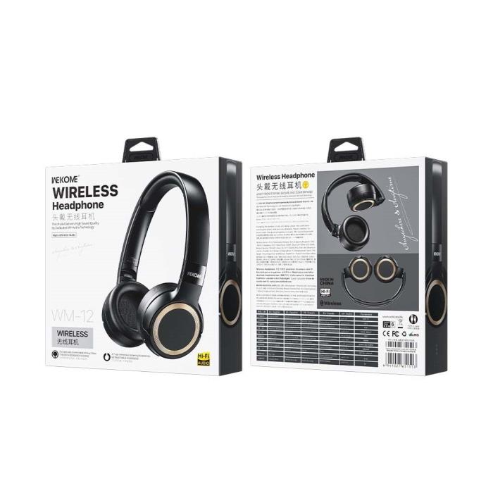 Ακουστικά Κεφαλής BT WK WM-12 Μαύρo | eLabstore.gr Ακουστικά Κεφαλής BT WK WM-12 Μαύρo | Ήχος | elabstore.gr