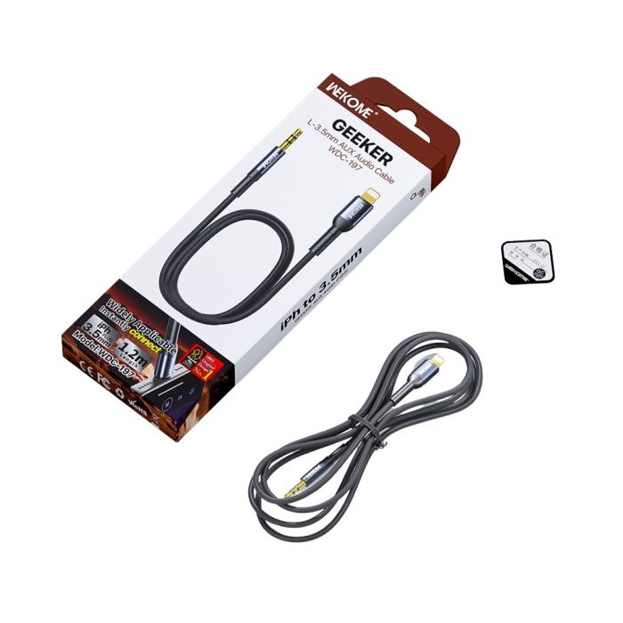Αντάπτορας Ήχου Lightining σε 3.5mm M/M WK WDC-197 | eLabstore.gr Αντάπτορας Ήχου Lightining σε 3.5mm M/M WK WDC-197 | Αξεσουάρ | elabstore.gr