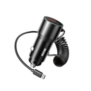 Φορτιστής Αυτοκινήτου 66W WK WP-C51 2 Θέσεων, με καλώδιο USB-C 30W Μαύρο | Φόρτιση | elabstore.gr