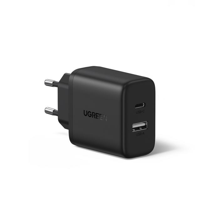Φορτιστής Σπιτιού PD 20W UGREEN X227 45302 2 Θέσεων Μαύρο | eLabstore.gr Φορτιστής Σπιτιού PD 20W UGREEN X227 45302 2 Θέσεων Μαύρο | Φόρτιση | elabstore.gr