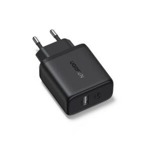 Φορτιστής Σπιτιού PD 20W UGREEN X227 45302 2 Θέσεων Μαύρο | eLabstore.gr Φορτιστής Σπιτιού PD 20W UGREEN X227 45302 2 Θέσεων Μαύρο | Φόρτιση | elabstore.gr