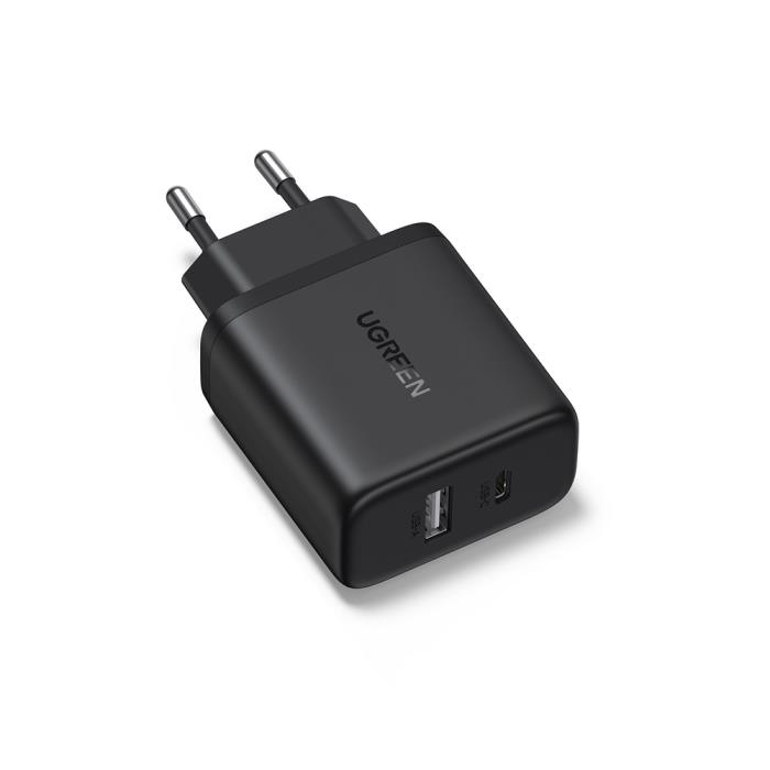 Φορτιστής Σπιτιού PD 20W UGREEN X227 45302 2 Θέσεων Μαύρο | eLabstore.gr Φορτιστής Σπιτιού PD 20W UGREEN X227 45302 2 Θέσεων Μαύρο | Φόρτιση | elabstore.gr