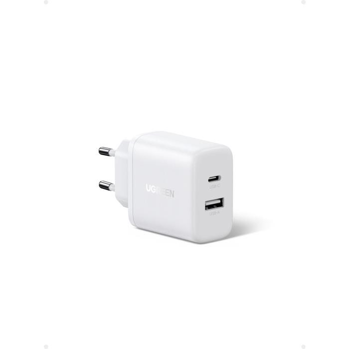 Φορτιστής Σπιτιού PD 20W UGREEN X227 45310 2 Θέσεων Λευκό | eLabstore.gr Φορτιστής Σπιτιού PD 20W UGREEN X227 45310 2 Θέσεων Λευκό | Φόρτιση | elabstore.gr