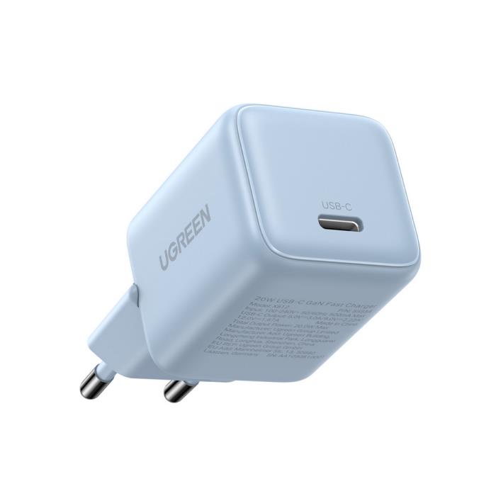 Φορτιστής Σπιτιού GaN PD 20W UGREEN X512 55555 1 Θέσης Μπλέ | eLabstore.gr Φορτιστής Σπιτιού GaN PD 20W UGREEN X512 55555 1 Θέσης Μπλέ | Φόρτιση | elabstore.gr