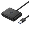 USB 3.0 Hub 4 Θέσεων UGREEN CR113 20291 Μαύρο | Περιφερειακά | elabstore.gr