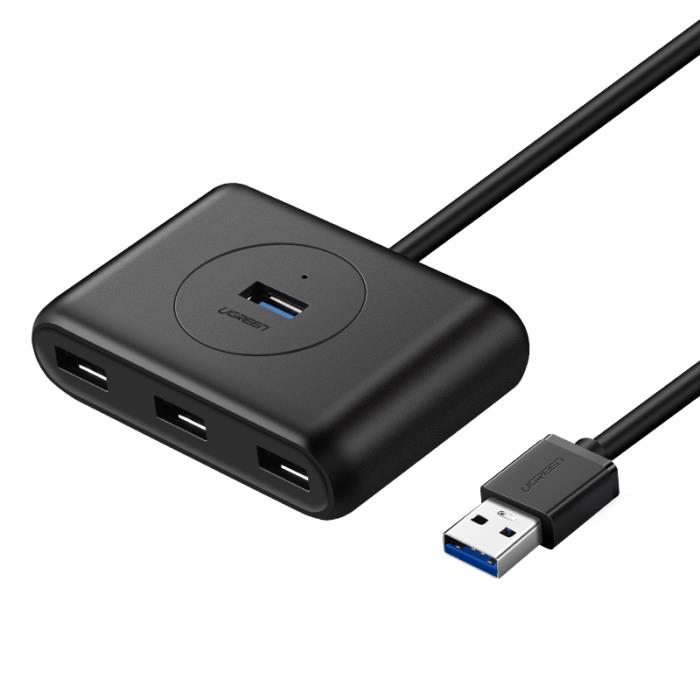 USB 3.0 Hub 4 Θέσεων UGREEN CR113 20291 Μαύρο | eLabstore.gr USB 3.0 Hub 4 Θέσεων UGREEN CR113 20291 Μαύρο | Περιφερειακά | elabstore.gr