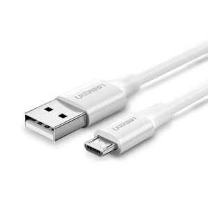 Καλώδιο Φόρτισης UGREEN US289 60141 USB σε Micro Usb 1m Λευκό | Καλώδια | elabstore.gr