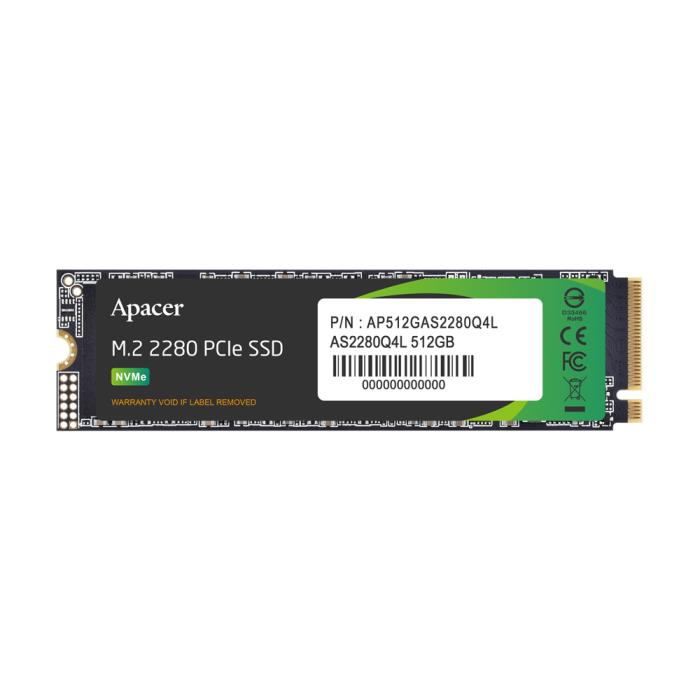Δίσκος SSD Apacer AS2280Q4L 512GB M.2 NVMe Gen4 | eLabstore.gr Δίσκος SSD Apacer AS2280Q4L 512GB M.2 NVMe Gen4 | Αναβάθμιση | elabstore.gr