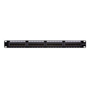 Patch Panel CAT6 24 Θέσεων 1U Logilink NP0004A LSA strips | Επαγγελματικός Εξοπλισμός | elabstore.gr