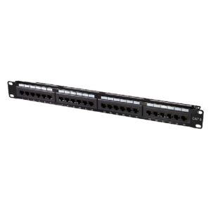 Patch Panel CAT6 24 Θέσεων 1U Logilink NP0004A LSA strips | Επαγγελματικός Εξοπλισμός | elabstore.gr