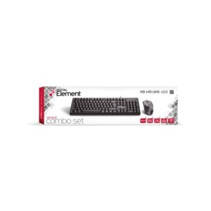 Eνσύρματο Πληκτρολόγιο & Ποντίκι Element KB-145UMS v2.0 | Περιφερειακά | elabstore.gr