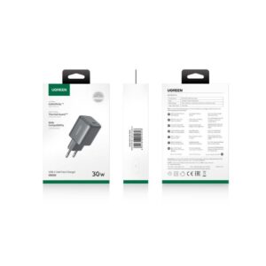 Φορτιστής Σπιτιού GaN PD 30W UGREEN X513 65007 1 Θέσης Μαύρο | Φόρτιση | elabstore.gr