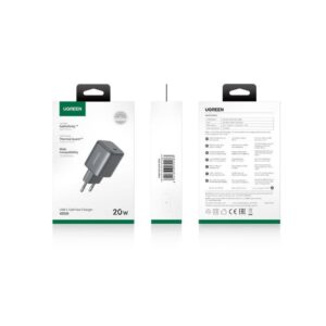 Φορτιστής Σπιτιού GaN PD 20W UGREEN X512 55528 1 Θέσης Γκρι | eLabstore.gr Φορτιστής Σπιτιού GaN PD 20W UGREEN X512 55528 1 Θέσης Γκρι | Φόρτιση | elabstore.gr