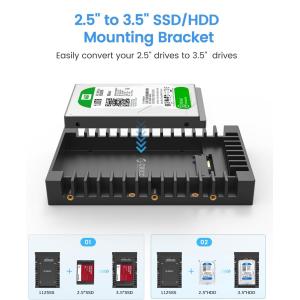 ORICO tray μετατροπής από 3.5" σε 2.5" 1125SS-V1, 6Gbps, μαύρο | Συνοδευτικά PC | elabstore.gr