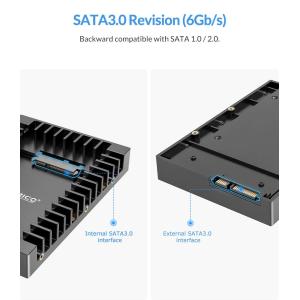 ORICO tray μετατροπής από 3.5" σε 2.5" 1125SS-V1, 6Gbps, μαύρο | eLabstore.gr ORICO tray μετατροπής από 3.5" σε 2.5" 1125SS-V1, 6Gbps, μαύρο | Συνοδευτικά PC | elabstore.gr