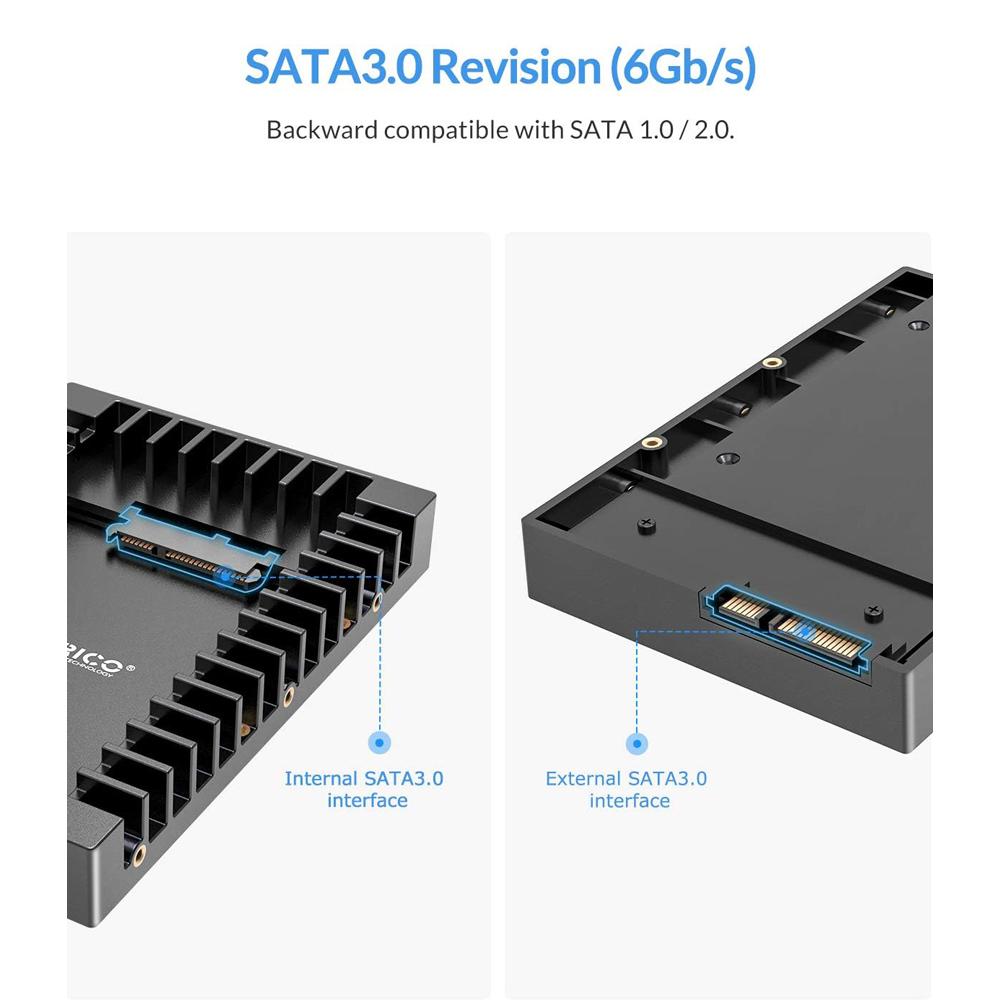 ORICO tray μετατροπής από 3.5" σε 2.5" 1125SS-V1, 6Gbps, μαύρο | eLabstore.gr ORICO tray μετατροπής από 3.5" σε 2.5" 1125SS-V1, 6Gbps, μαύρο | Συνοδευτικά PC | elabstore.gr