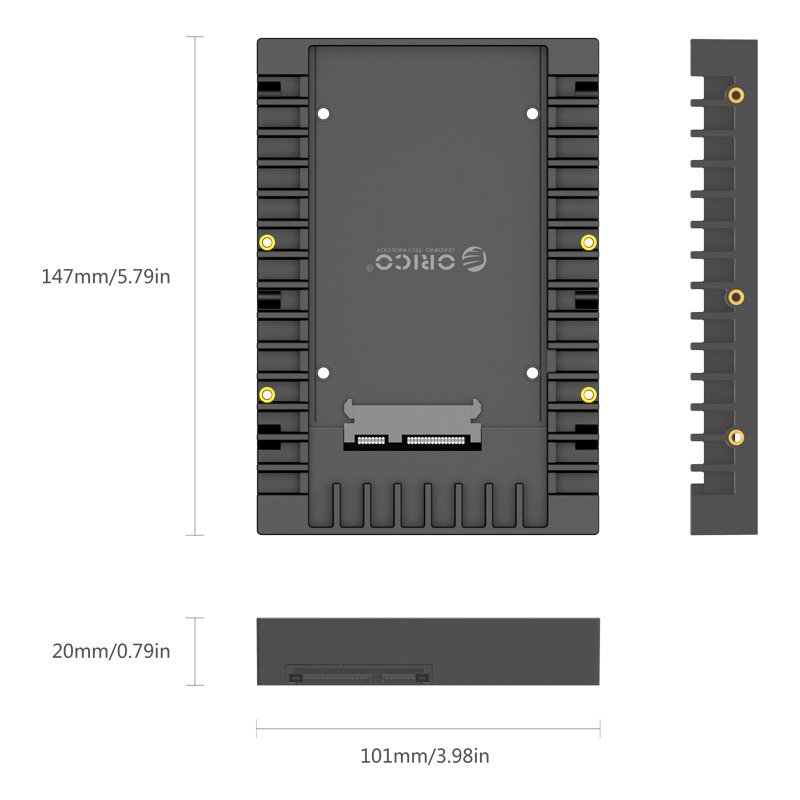 ORICO tray μετατροπής από 3.5" σε 2.5" 1125SS-V1, 6Gbps, μαύρο | eLabstore.gr ORICO tray μετατροπής από 3.5" σε 2.5" 1125SS-V1, 6Gbps, μαύρο - Image 6