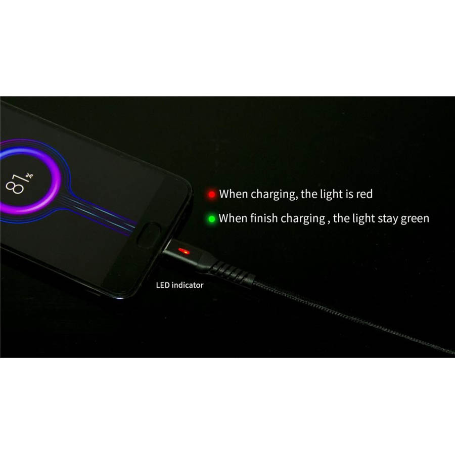 Καλώδιο 3A USB 2.0 σε Type-C Φόρτισης - Data με ένδειξη φόρτισης 1m Μαύρο Well CABLE-USB/USBC-1BK04- | eLabstore.gr Καλώδιο 3A USB 2.0 σε Type-C Φόρτισης - Data με ένδειξη φόρτισης 1m Μαύρο Well CABLE-USB/USBC-1BK04- | Περιφερειακά | elabstore.gr