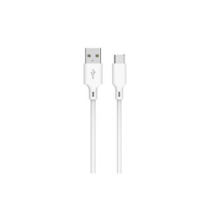 Καλώδιο 3A USB 2.0 σε Type-C Φόρτισης - Data 1m Λευκό Well CABLE-USB/USBC-1WE06-WL | Περιφερειακά | elabstore.gr