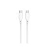 Καλώδιο 60W USB-C σε Type-C Φόρτισης - Data 2m Λευκό Well CABLE-USBC/USBC-2WE06-WL | Περιφερειακά | elabstore.gr