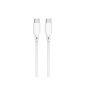 Καλώδιο 60W USB-C σε Type-C Φόρτισης - Data 2m Λευκό Well CABLE-USBC/USBC-2WE06-WL | Περιφερειακά | elabstore.gr
