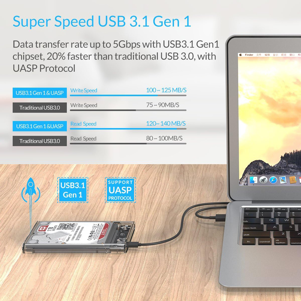 ORICO θήκη για 2.5" SATA HDD/SSD 2139C3, 5Gbps, διάφανη | eLabstore.gr ORICO θήκη για 2.5" SATA HDD/SSD 2139C3, 5Gbps, διάφανη | Συνοδευτικά PC | elabstore.gr