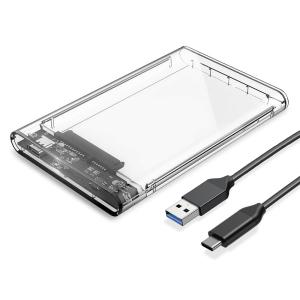 ORICO θήκη για 2.5" SATA HDD/SSD 2139C3, 5Gbps, διάφανη | Συνοδευτικά PC | elabstore.gr