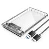 ORICO θήκη για 2.5" SATA HDD/SSD 2139U3, 5Gbps, διάφανη | Συνοδευτικά PC | elabstore.gr