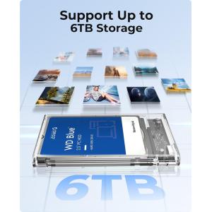 ORICO θήκη για 2.5" SATA HDD/SSD 2139U3, 5Gbps, διάφανη | Συνοδευτικά PC | elabstore.gr
