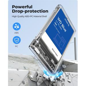 ORICO θήκη για 2.5" SATA HDD/SSD 2139U3, 5Gbps, διάφανη | Συνοδευτικά PC | elabstore.gr