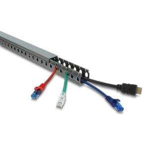 DELOCK cable management 22028, πλαστικό, 30x30mm, 1m, γκρι | Καλώδια - Αντάπτορες | elabstore.gr