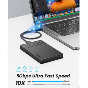 ORICO θήκη για 2.5" SATA HDD/SSD 2526U3-V1, 5Gbps, μαύρη | eLabstore.gr ORICO θήκη για 2.5" SATA HDD/SSD 2526U3-V1, 5Gbps, μαύρη | Συνοδευτικά PC | elabstore.gr