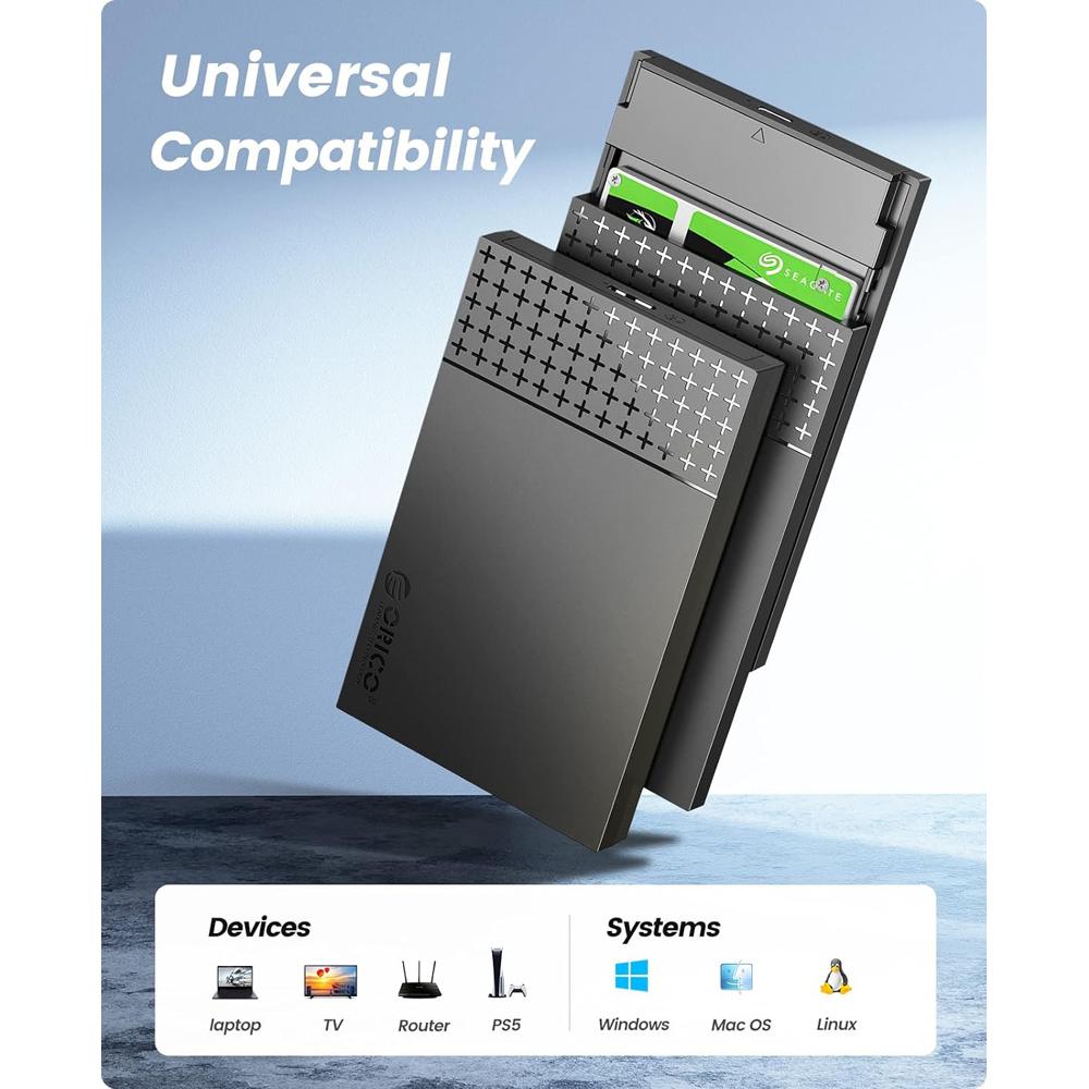 ORICO θήκη για 2.5" SATA HDD/SSD 2526U3-V1, 5Gbps, μαύρη | eLabstore.gr ORICO θήκη για 2.5" SATA HDD/SSD 2526U3-V1, 5Gbps, μαύρη | Συνοδευτικά PC | elabstore.gr