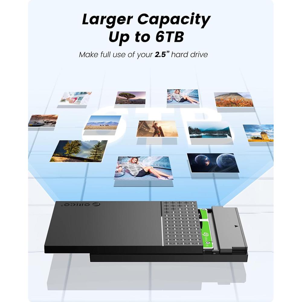 ORICO θήκη για 2.5" SATA HDD/SSD 2526U3-V1, 5Gbps, μαύρη | eLabstore.gr ORICO θήκη για 2.5" SATA HDD/SSD 2526U3-V1, 5Gbps, μαύρη | Συνοδευτικά PC | elabstore.gr